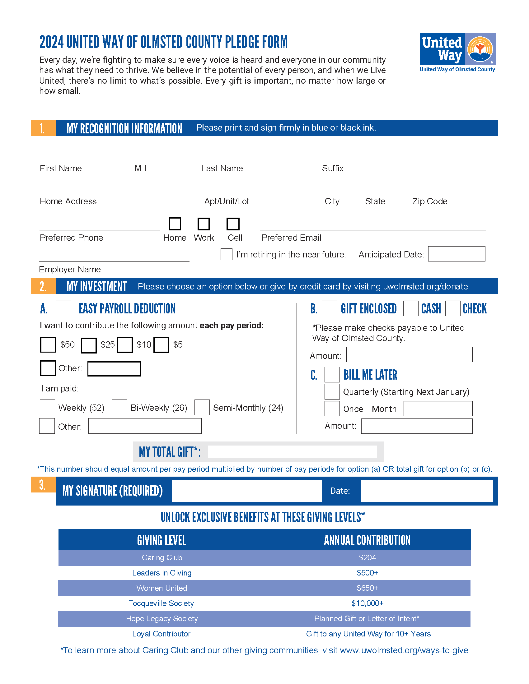 2024 Pledge Form