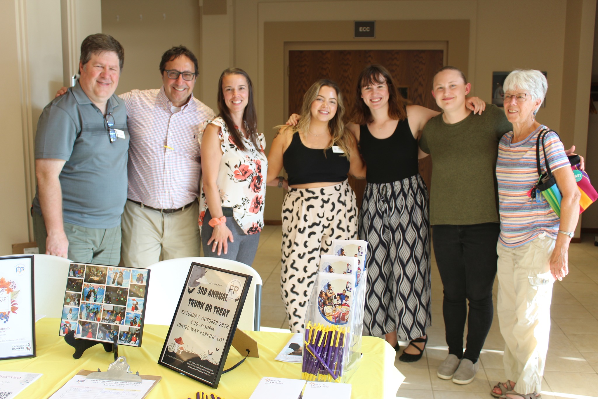 group of people smiling